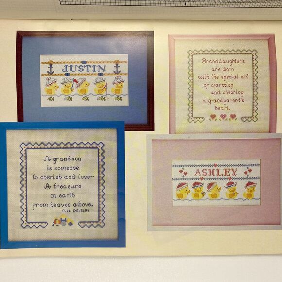 It's the Thought That Counts VTG 1983 Cross Stitch Pattern Book Family Gift - Picture 12 of 16